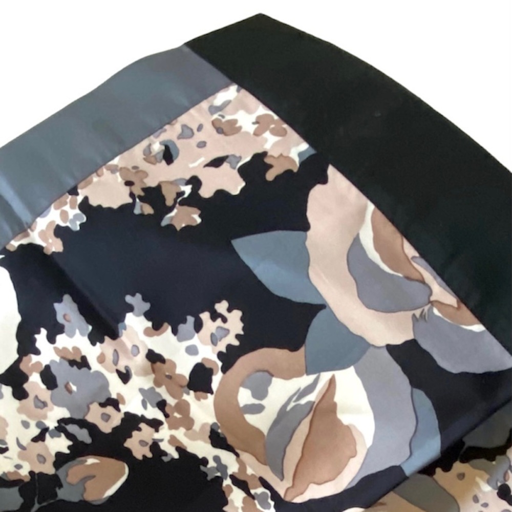 VINTAGE JIM THOMPSON 100% THAI SILK SCARF 42”x42” BLK/GRAY/CREAM, VINTAGE NWOT - Picture 13 of 16